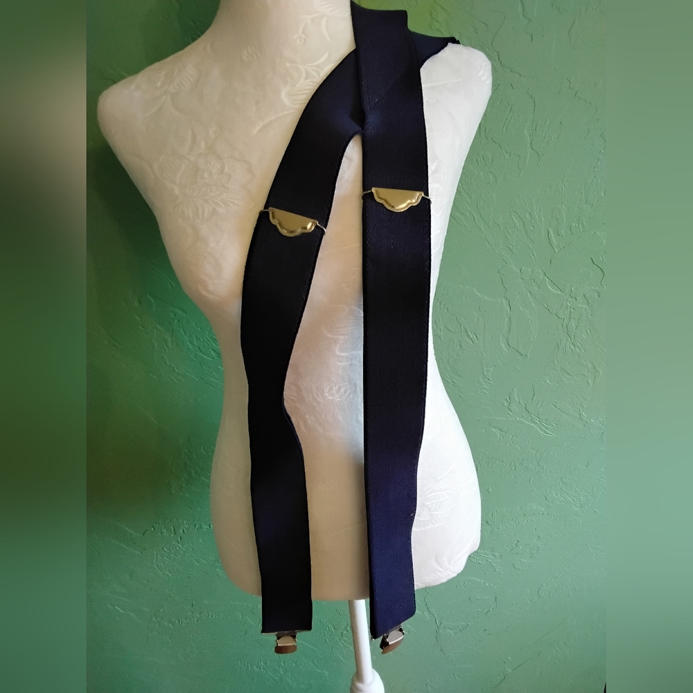 Men's Blue Adjustable Suspenders